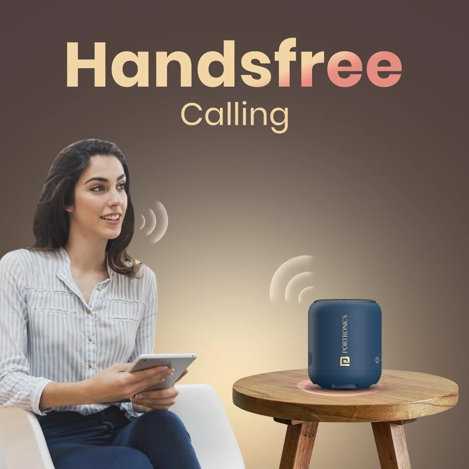اسپیکر بلوتوثی قابل حمل 10 واتی Portronics SoundDrum 1 TWS با بیس قدرتمند و کابل شارژ Type C (آبی) اسپیکر بلوتوثی قابل حمل 10 واتی Portronics SoundDrum 1 TWS با بیس قدرتمند و کابل شارژ Type C (آبی)