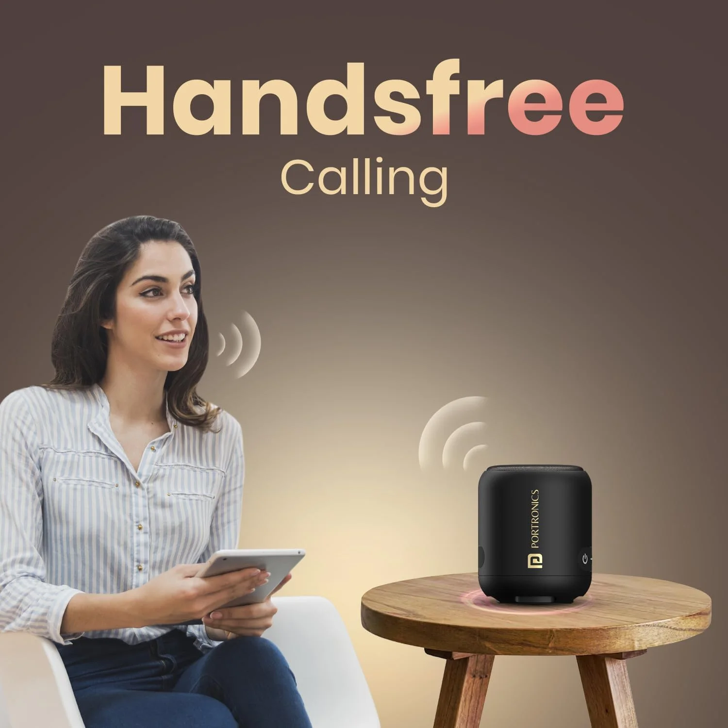 اسپیکر بلوتوثی قابل حمل 10 واتی Portronics SoundDrum 1 TWS با بیس قدرتمند، همراه با کابل شارژ Type C (مشکی) اسپیکر بلوتوثی قابل حمل 10 واتی Portronics SoundDrum 1 TWS با بیس قدرتمند، همراه با کابل شارژ Type C (مشکی)
