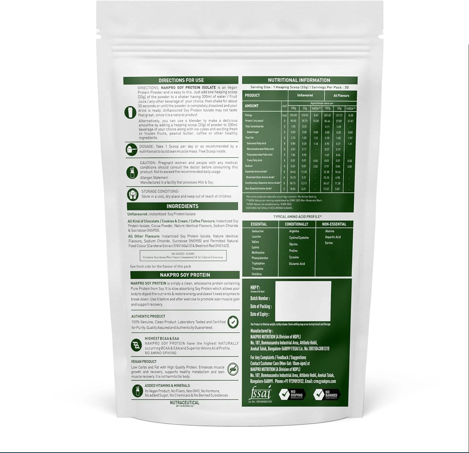پروتئین سویا ایزوله وگان 90% NAKPRO | خام، خالص، طبیعی و مکمل پروتئین گیاهی گیاهی - (انبه، 1 کیلوگرم) پروتئین سویا ایزوله وگان 90% NAKPRO | خام، خالص، طبیعی و مکمل پروتئین گیاهی گیاهی - (انبه، 1 کیلوگرم)