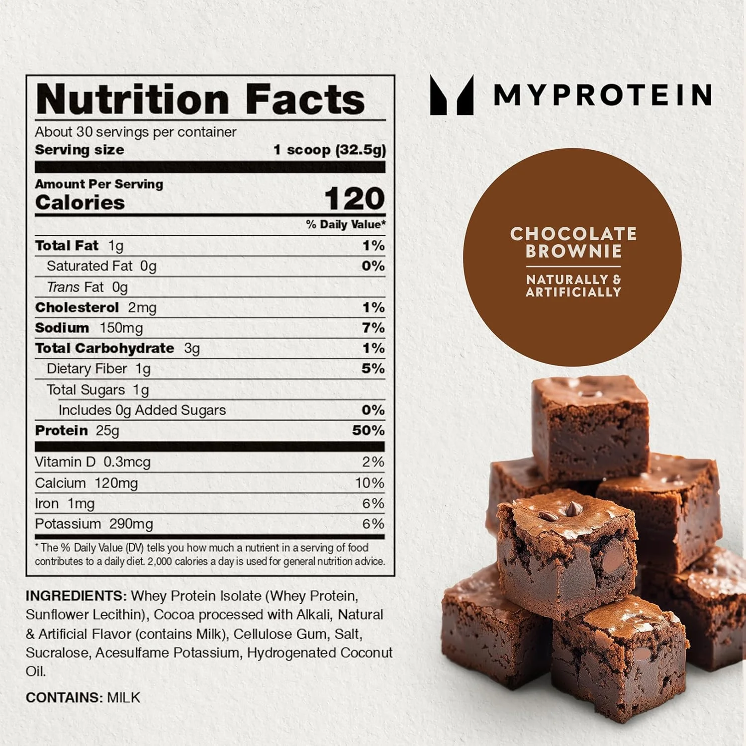 پودر پروتئین وی ایزوله Impact Myprotein® با طعم براونی شکلاتی، 2.2 پوند (40 سروینگ) پودر پروتئین وی ایزوله Impact Myprotein® با طعم براونی شکلاتی، 2.2 پوند (40 سروینگ)