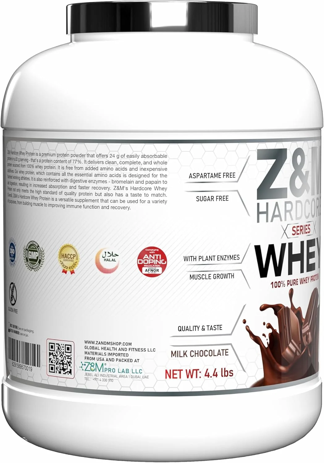 پروتئین وی شکلات شیری Z&M هاردکور پروتئین وی شکلات شیری Z&M هاردکور