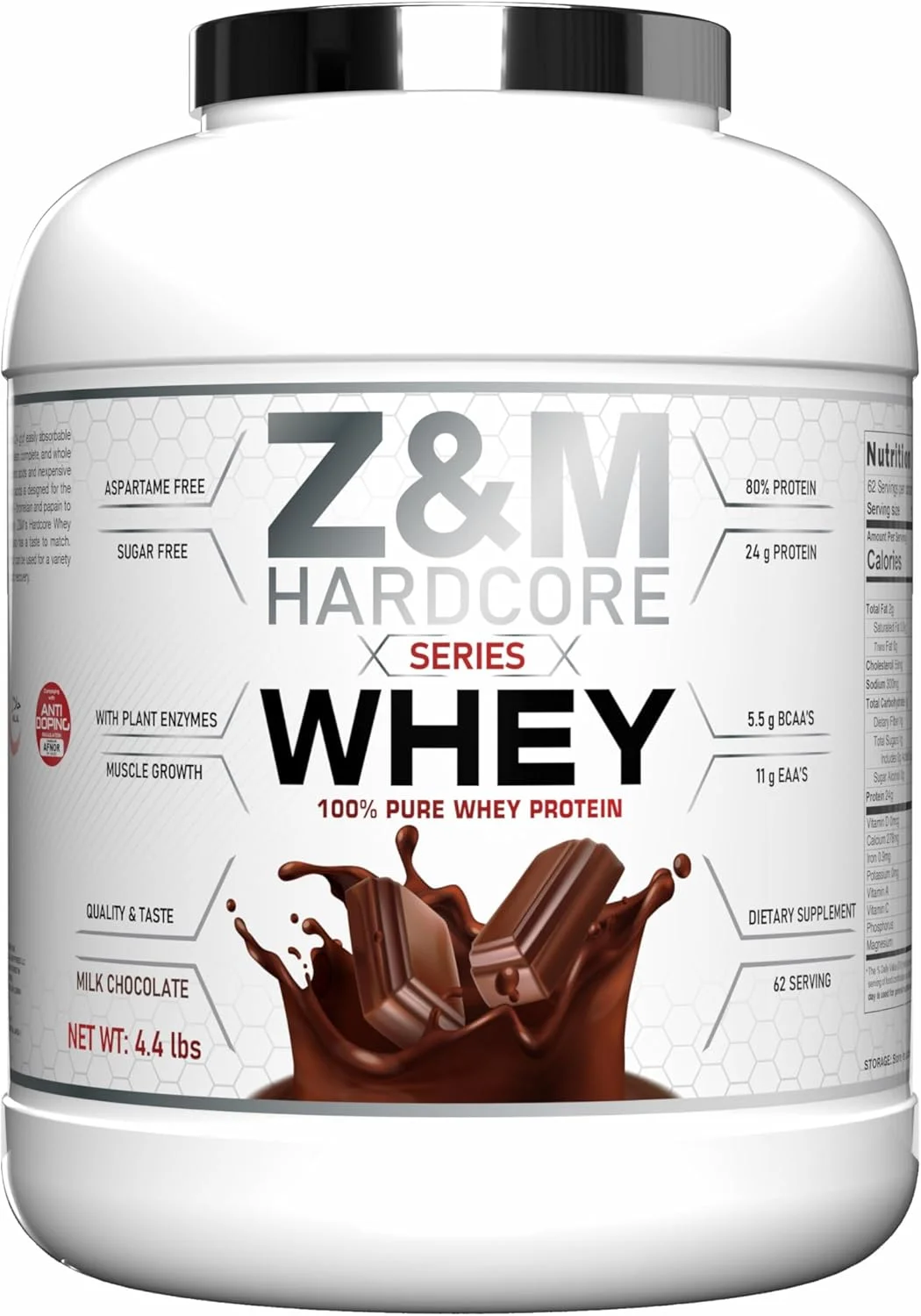 پروتئین وی شکلات شیری هاردکور Z&M