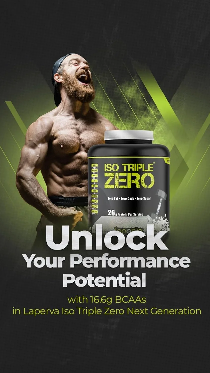 پودر پروتئین وی ایزوله Laperva - ISO TRIPLE ZERO - 28 گرم پروتئین در هر پیمانه 30 گرمی - بدون چربی، کربوهیدرات و شکر - مکمل های پروتئینی و افزایش دهنده عضلات (شکلات سورپرایز، 2 پوند)