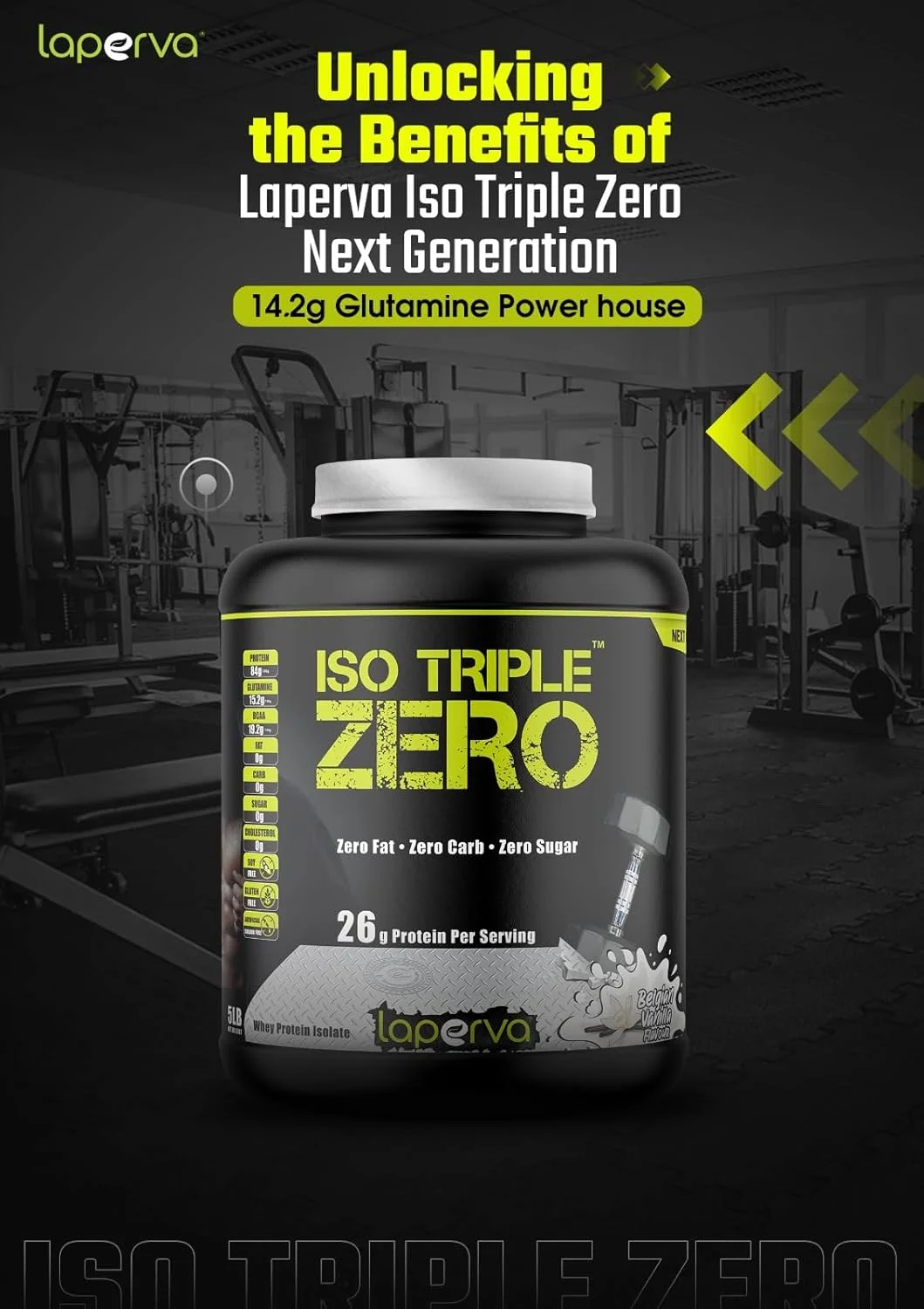 پودر پروتئین وی ایزوله Laperva - ISO TRIPLE ZERO - 28 گرم پروتئین در هر پیمانه 30 گرمی - بدون چربی، کربوهیدرات و شکر - مکمل های پروتئینی و افزایش دهنده عضلات (شکلات سورپرایز، 2 پوند)