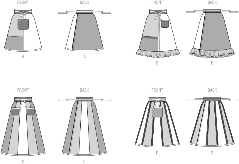 کیت الگوی خیاطی پیش بند نامشخص McCall's، چند رنگ کیت الگوی خیاطی پیش بند نامشخص McCall's، چند رنگ