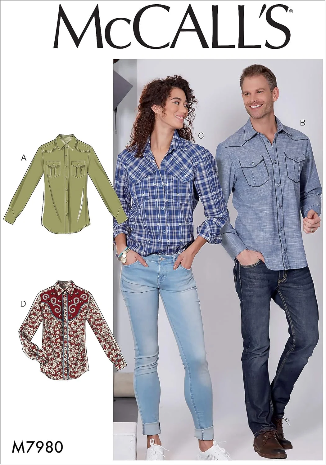 الگوی خیاطی مک کالز M7980، الگو، کاغذ، سفید، متنوع