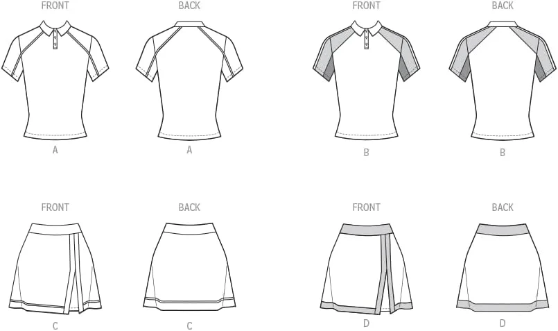 الگوی خیاطی مک کال M8481Y5، تاپ های بافتنی زنانه و دامن شلواری Y5 (سایز 18-20-22-24-26) الگوی خیاطی مک کال M8481Y5، تاپ های بافتنی زنانه و دامن شلواری Y5 (سایز 18-20-22-24-26)