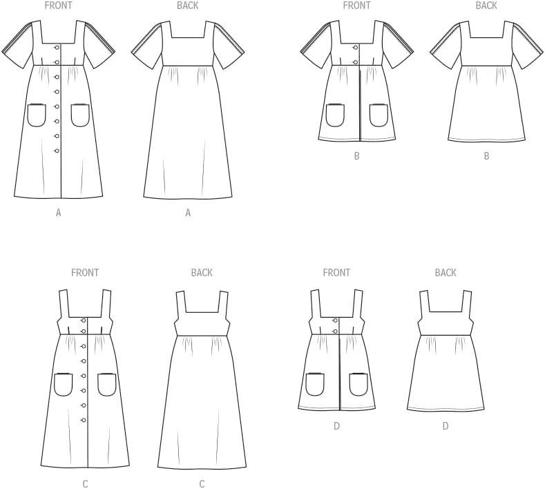 الگوی خیاطی MCCALLS مدل M8570H5 لباس زنانه، سارافون و تاپ از لورا اشلی H5 (6-8-10-12-14) الگوی خیاطی MCCALLS مدل M8570H5 لباس زنانه، سارافون و تاپ از لورا اشلی H5 (6-8-10-12-14)