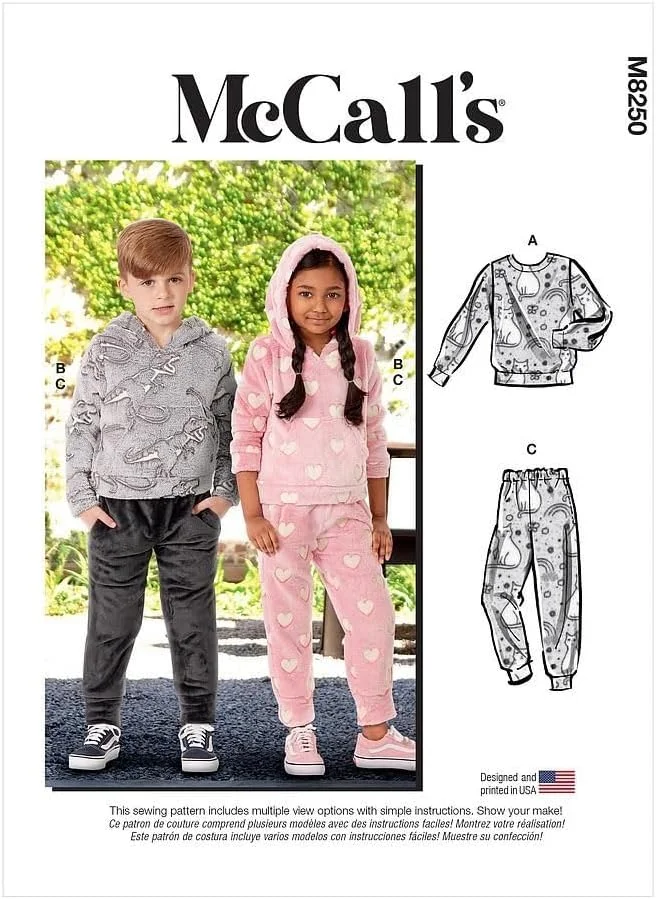 الگوی خیاطی مک کالز M8250A لباس ورزشی کودک