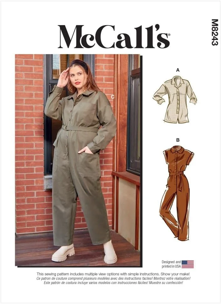 الگوی خیاطی McCall's M8243KK مناسب سایزهای زنانه و پلاس سایز لباس ورزشی