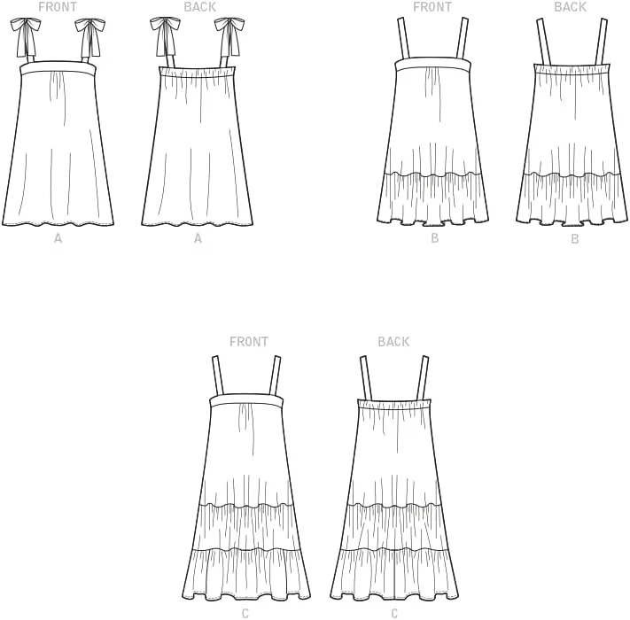 الگوی خیاطی زنانه مک کال M8213Y Y (XS-S-M)، لباس زنانه، چند رنگ
