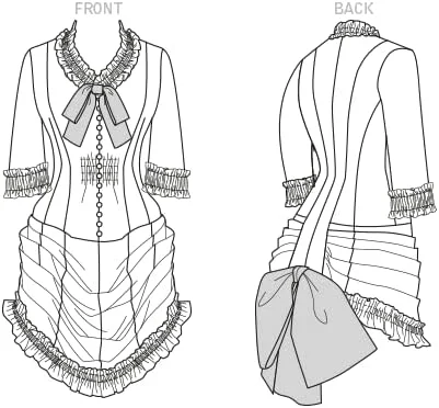 الگوی خیاطی مک کالز M8189E5 E5 (14-16-18-20-22) لباس زنانه، چند رنگ