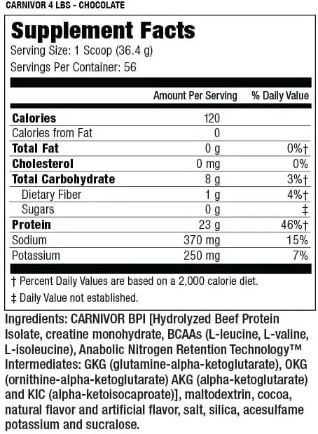 Muscle Meds Carnivor شکلاتی 4 پوندی Muscle Meds Carnivor شکلاتی 4 پوندی