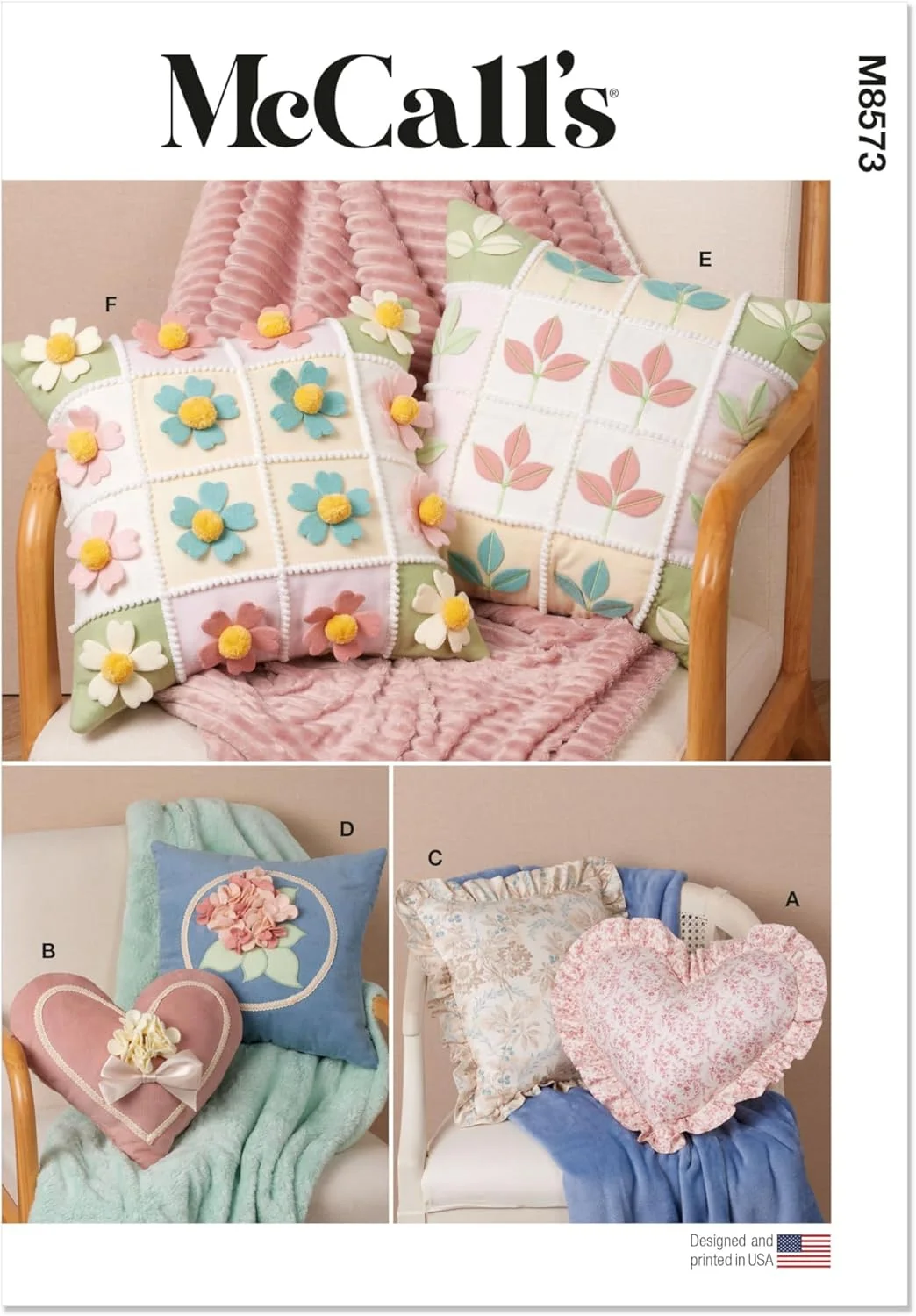 کیت الگوی خیاطی کوسن دکور خانه McCall's، چند رنگ