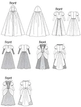 الگوی خیاطی لباس پرنسس افسانه ای زنانه McCall's M6420 برای هالووین، سایزهای S-L