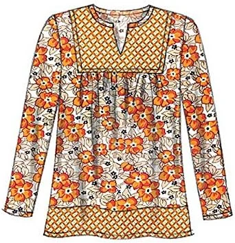 الگوهای خیاطی مک کالز 7284 Y، تاپ های زنانه، سایز XSM-MED، چند رنگ، Y (خیلی کوچک-متوسط)