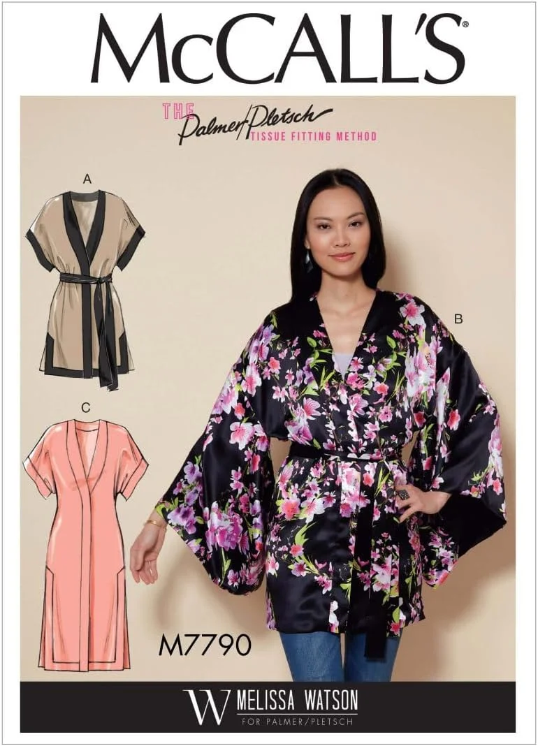 الگو خیاطی ژاکت و کمربند زنانه مک کالز، سایز خیلی کوچک/کوچک/متوسط، چند رنگ