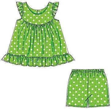 الگوهای خیاطی مک کال M5835 تاپ، پیراهن، شورت و شلوار کاپری بچگانه