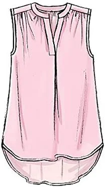 الگوهای خیاطی McCall's 7324 E5، تاپ و تونیک زنانه، سایزهای 14-22، درزها، (14-16-18-20-22)