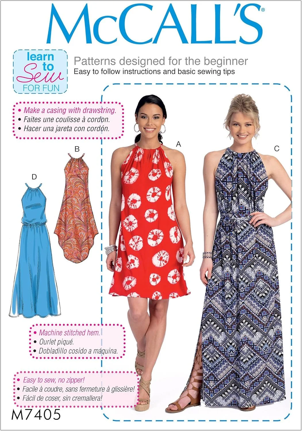 الگوهای خیاطی مک کالز - لباس زنانه و کمربند