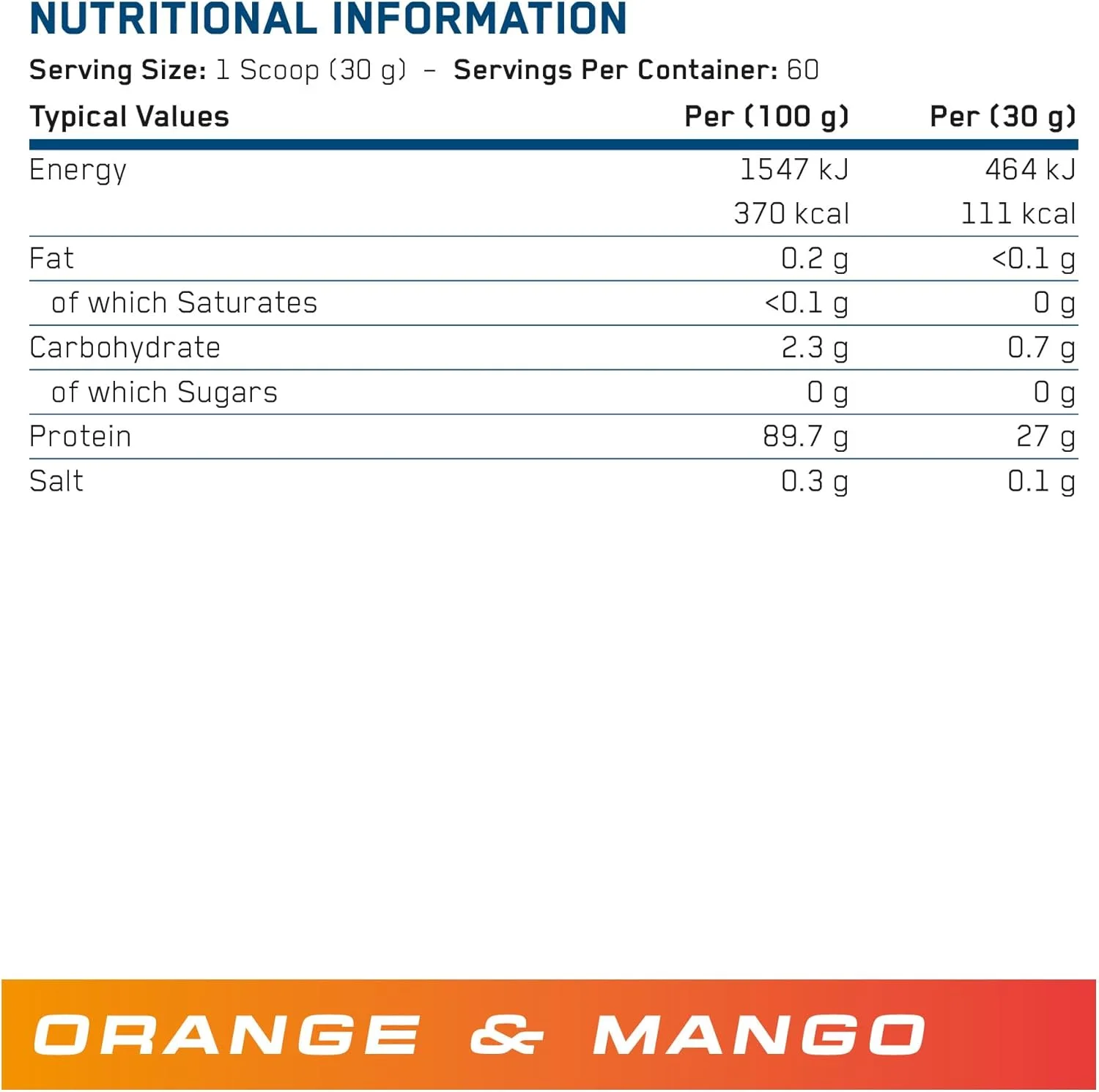 پروتئین ایزوله هیدرولیز شده گوشت گاو Applied Nutrition Beef XP - شفاف، به سبک آب میوه، بدون لبنیات، بدون لاکتوز، بدون قند، کم چرب (1.8 کیلوگرم، پرتقال و انبه)