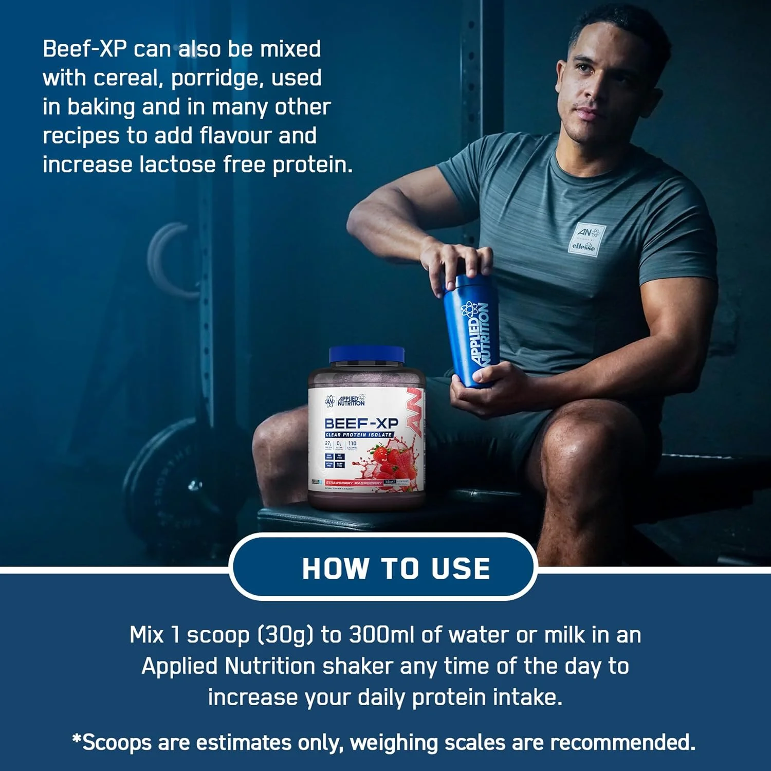 پروتئین ایزوله هیدرولیز شده گوشت گاو Applied Nutrition Beef XP - شفاف، به سبک آب میوه، بدون لبنیات، بدون لاکتوز، بدون قند، کم چرب (1.8 کیلوگرم، پرتقال و انبه)