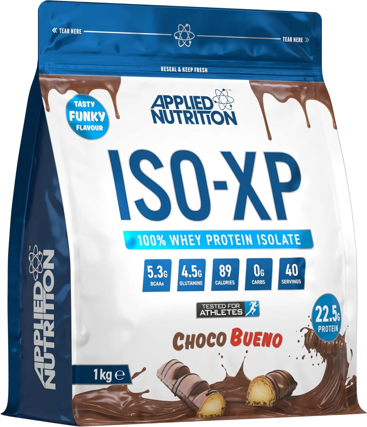 پودر پروتئین وی ایزوله Applied Nutrition ISO XP - پودر پروتئین وی ایزوله، طعم های فانکی خوشمزه ISO-XP (40 سروینگ، شکلات بوئنو)