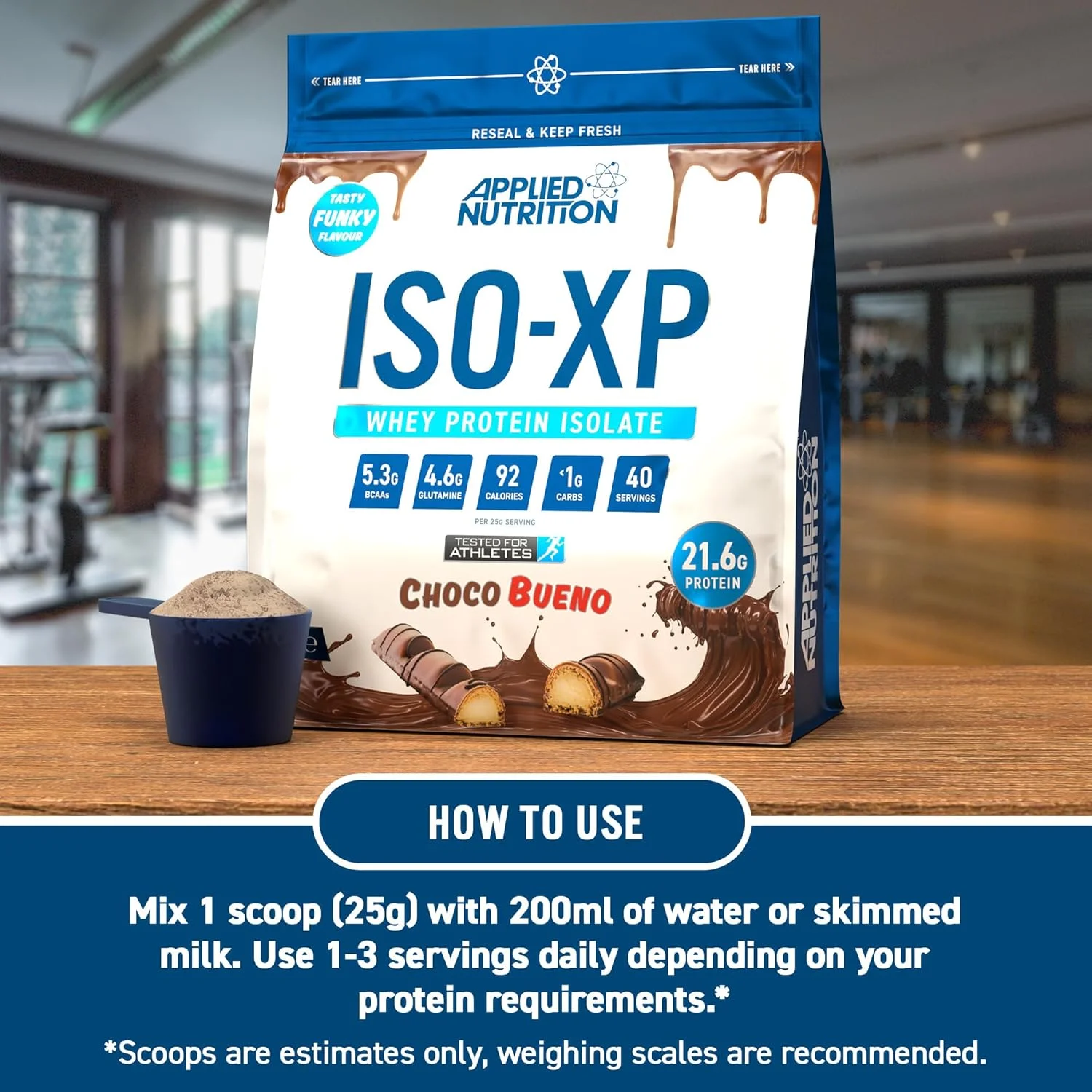 پودر پروتئین وی ایزوله Applied Nutrition ISO XP - پودر پروتئین وی ایزوله، طعم های فانکی خوشمزه ISO-XP (40 سروینگ، شکلات بوئنو)