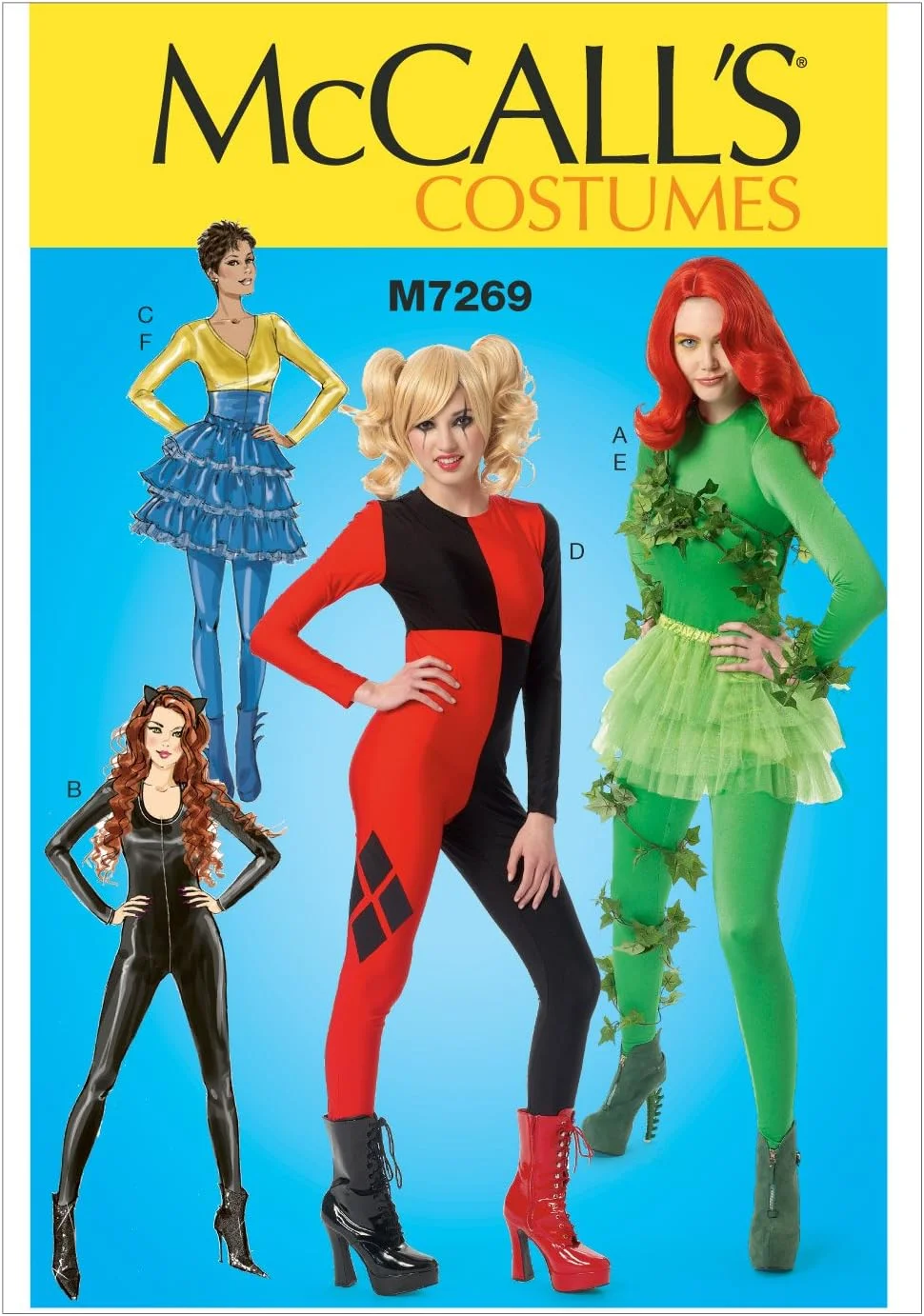 الگوهای خیاطی مک کالز 7269 D5، لباس های زنانه، سایزهای 12-14-16-18-20، ساتن