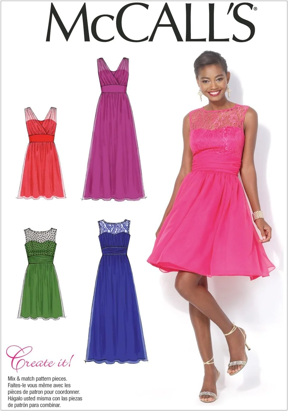 الگوهای خیاطی مک کالز MC7090 RR، لباس زنانه/دخترانه، سایزهای 18W-20W-22W-24W