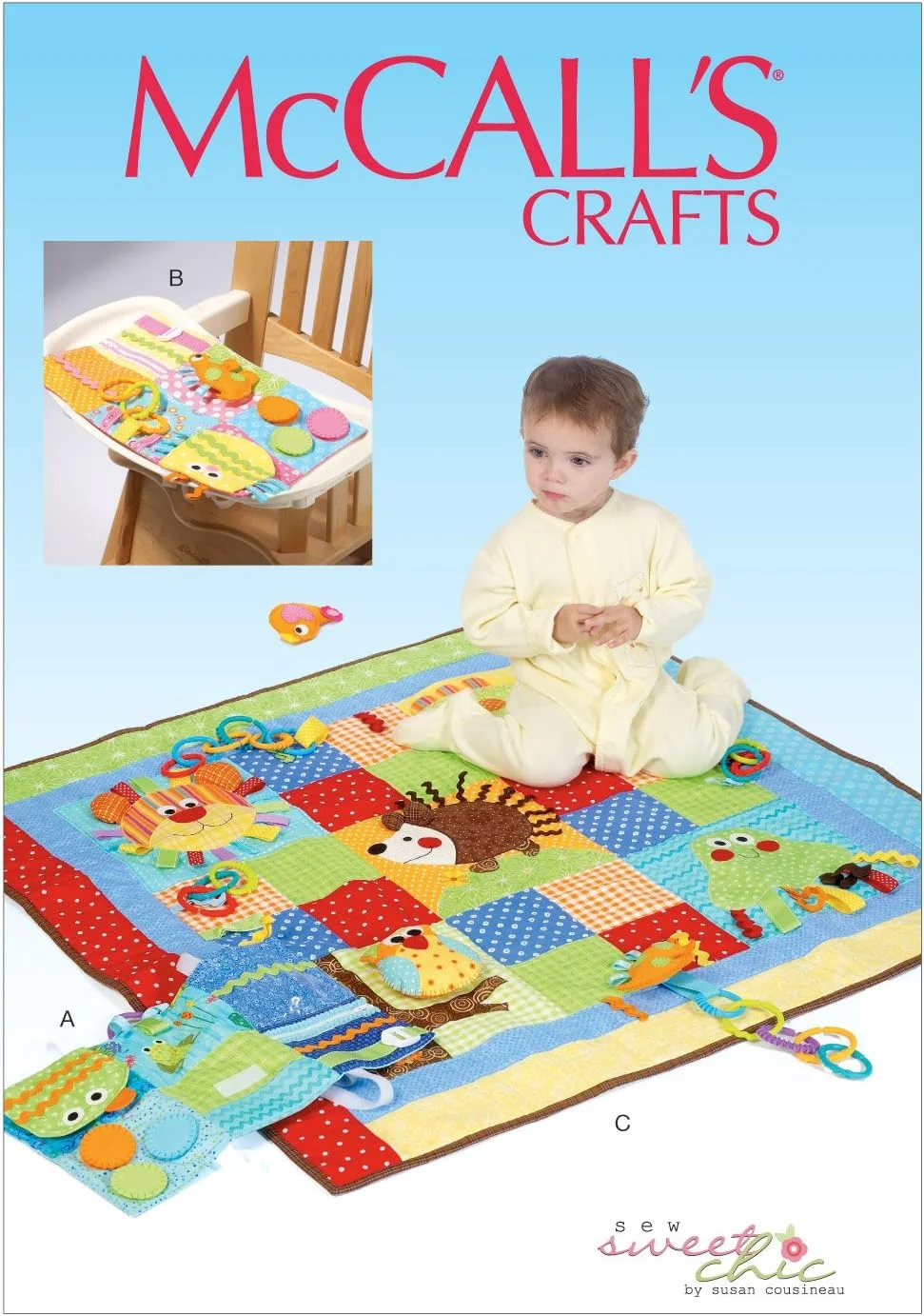 الگوهای مک کال MC7104 OSZ، لحاف بازی و زیرانداز، یک سایز