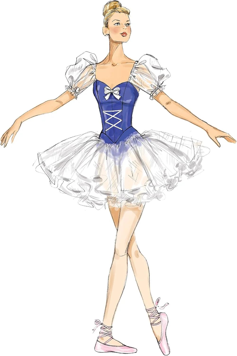 الگوهای خیاطی مک کال 7615 E5، لباس باله زنانه، سایزهای 14-22، کاغذی، چند رنگ، 17 x 0.5 x 0.07 سانتی متر