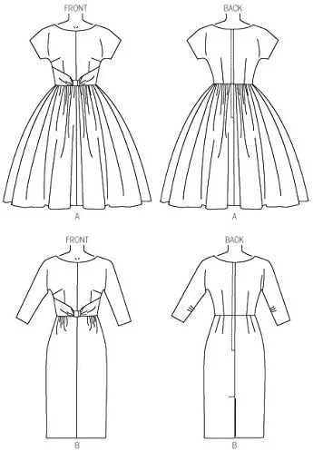 الگوهای خیاطی مک کالز MC7086 RR، لباس زنانه/دخترانه، سایزهای 18W-20W-22W-24W