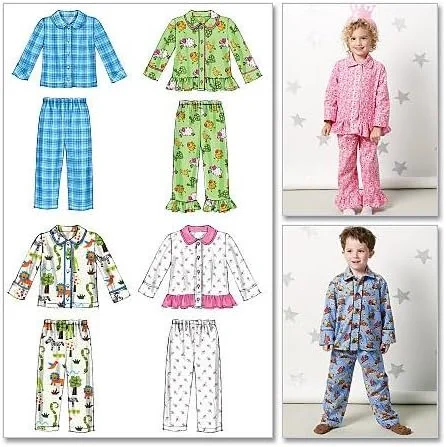 الگوهای خیاطی مک کال M6458 سایز CF 4-5-6 مناسب تاپ و شلوار کودکان نوپا، بسته 1 عددی، سفید