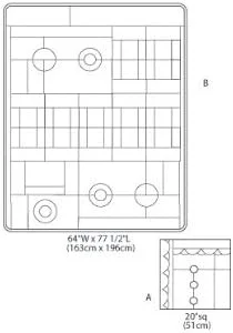 الگوهای مک کال M6580 بالش و لحاف، فقط یک سایز الگوهای مک کال M6580 بالش و لحاف، فقط یک سایز
