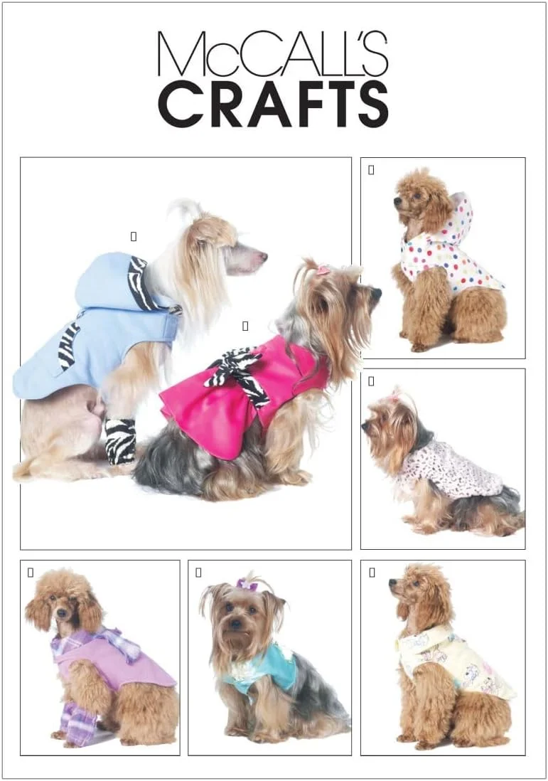 الگوهای خیاطی لباس سگ McCall's M6218