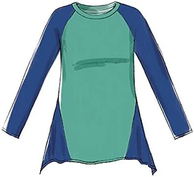 الگوهای خیاطی مک کالز 7286 ZZ، تاپ های زنانه، سایز بزرگ تا دو ایکس لارج، چند رنگ، ایکس ایکس لارج