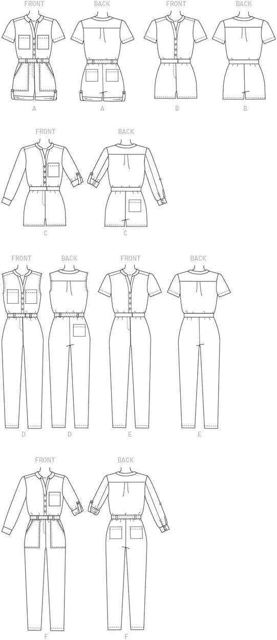 الگوهای خیاطی مک کالز 7330، رامپر و جامپسوت زنانه، سایز بزرگ-ایکس ایکس لارج، پنبه، درزها، چند رنگ، ZZ (بزرگ-ایکس لارج-ایکس ایکس لارج)