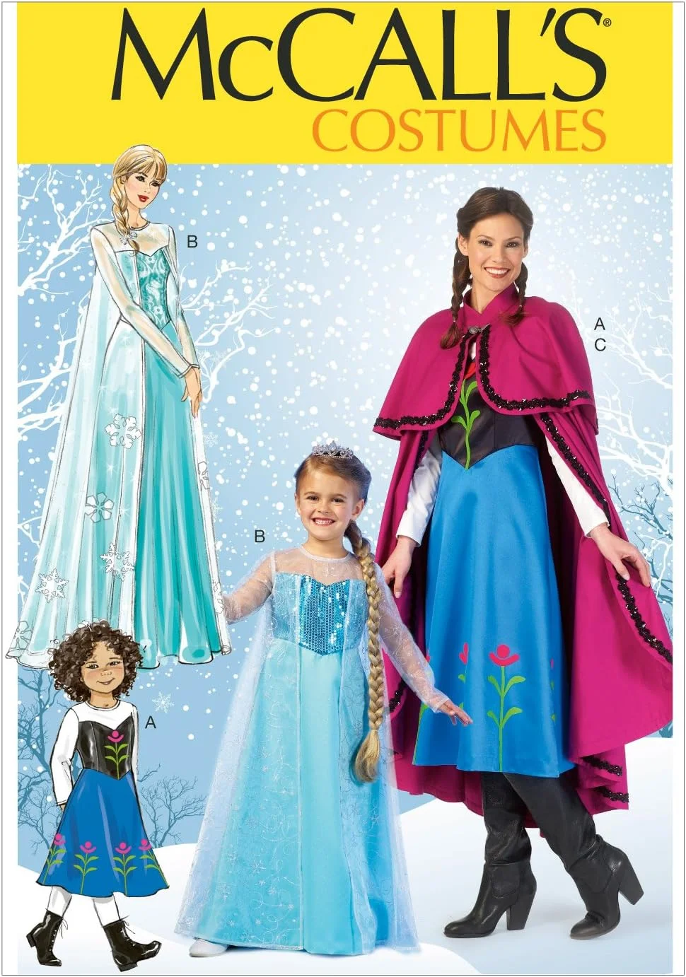 الگوی لباس زنانه McCall's، سایز [S(8-10) - M(12-14) - L(16-18) - XL(20-22)]