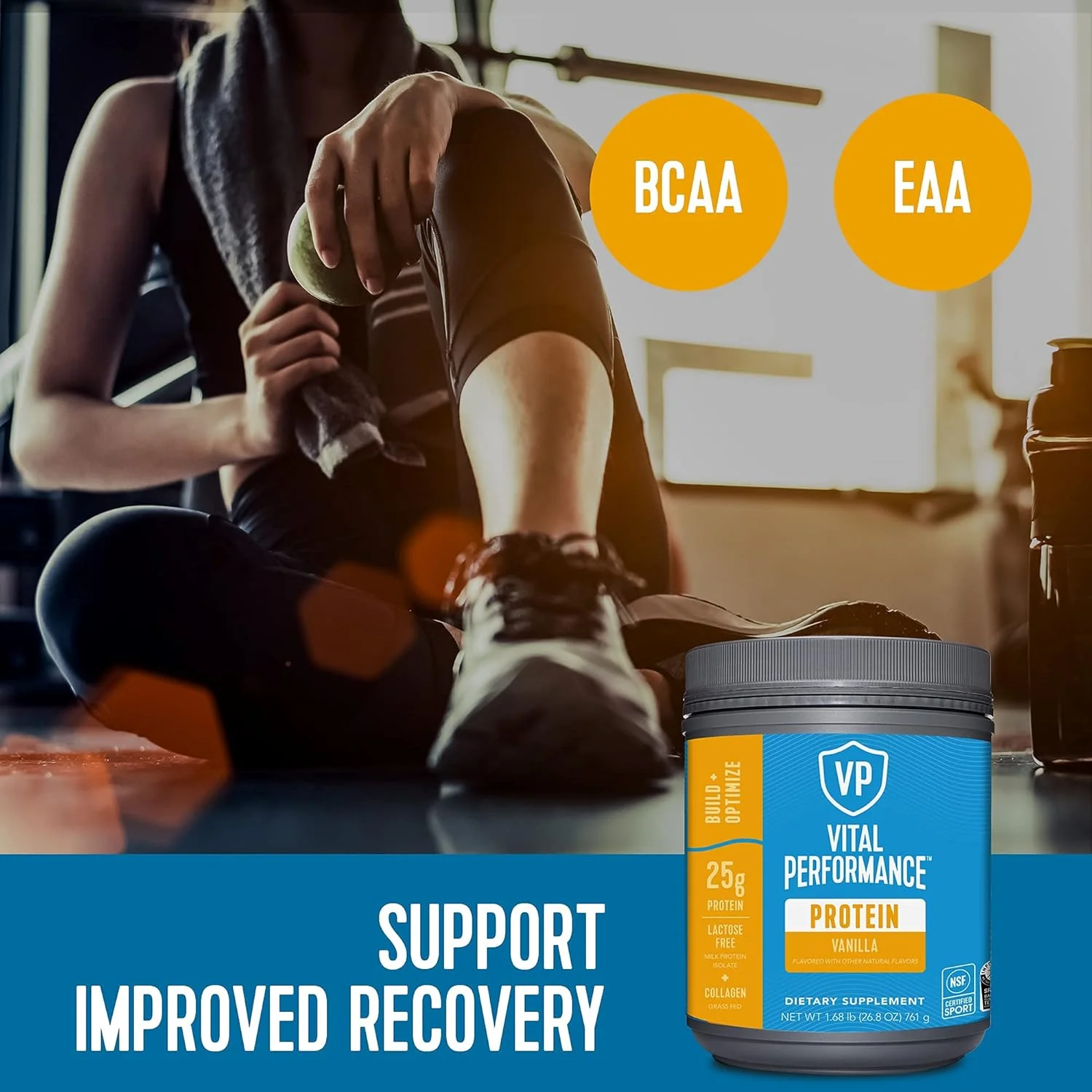 پروتئین عملکرد حیاتی Vital Proteins، وانیلی، 761 گرم (1.68 پوند)