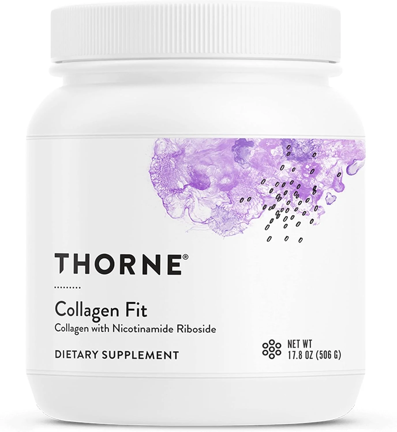 THORNE Collagen Fit - پودر پپتیدهای کلاژن بدون طعم با نیکوتینامید ریبوزید - 15 گرم پپتیدهای کلاژن و 14 گرم پروتئین در هر وعده - دارای گواهی NSF برای ورزش - 506 گرم - 30 وعده