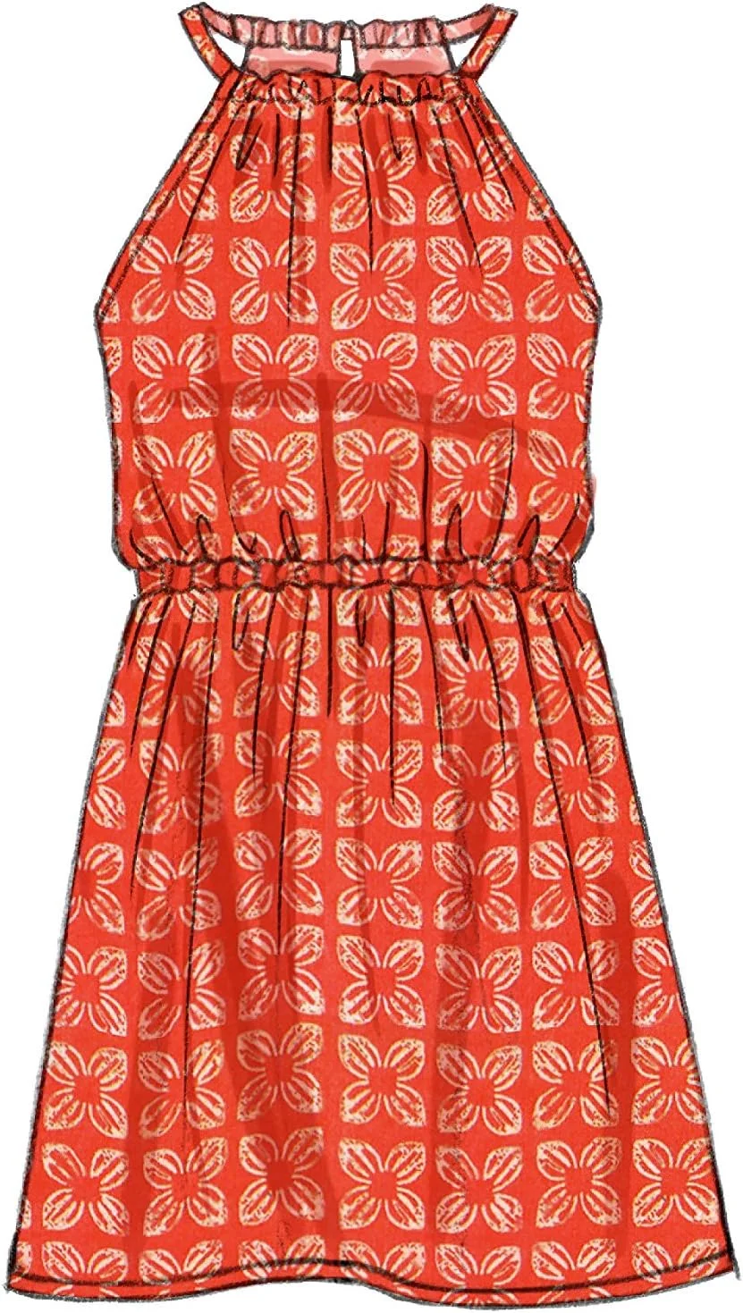 الگوهای خیاطی مک کالز 7589 CX، لباس دخترانه/بچگانه، سایز XSM-SML، کاغذی، چند رنگ، 17 x 0.5 x 0.07 سانتی متر