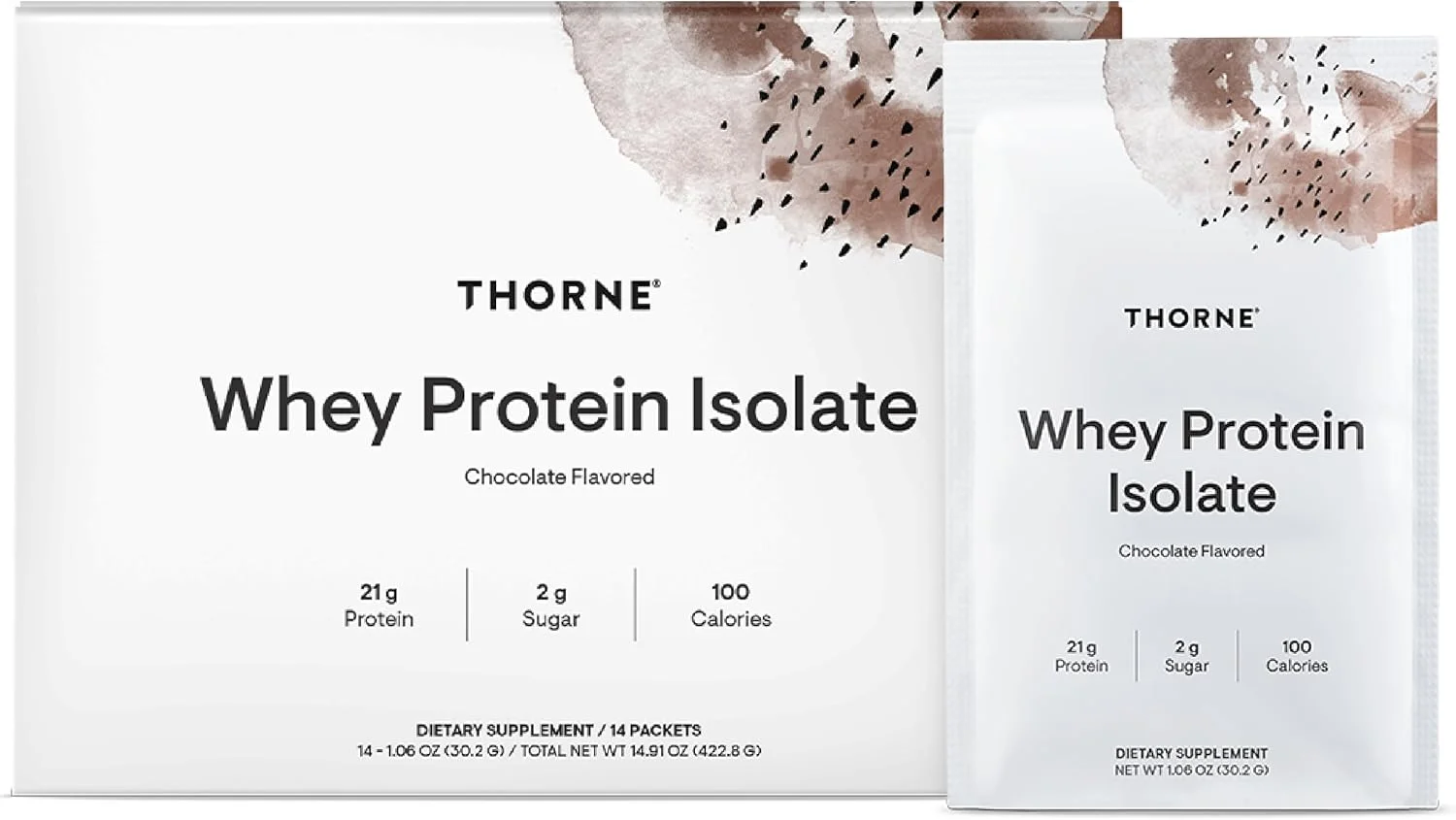 THORNE - پروتئین وی ایزوله - 21 گرم پودر پروتئین وی با هضم آسان - دارای گواهی NSF برای ورزش - با طعم شکلات - 14.91 اونس - 14 سروینگ