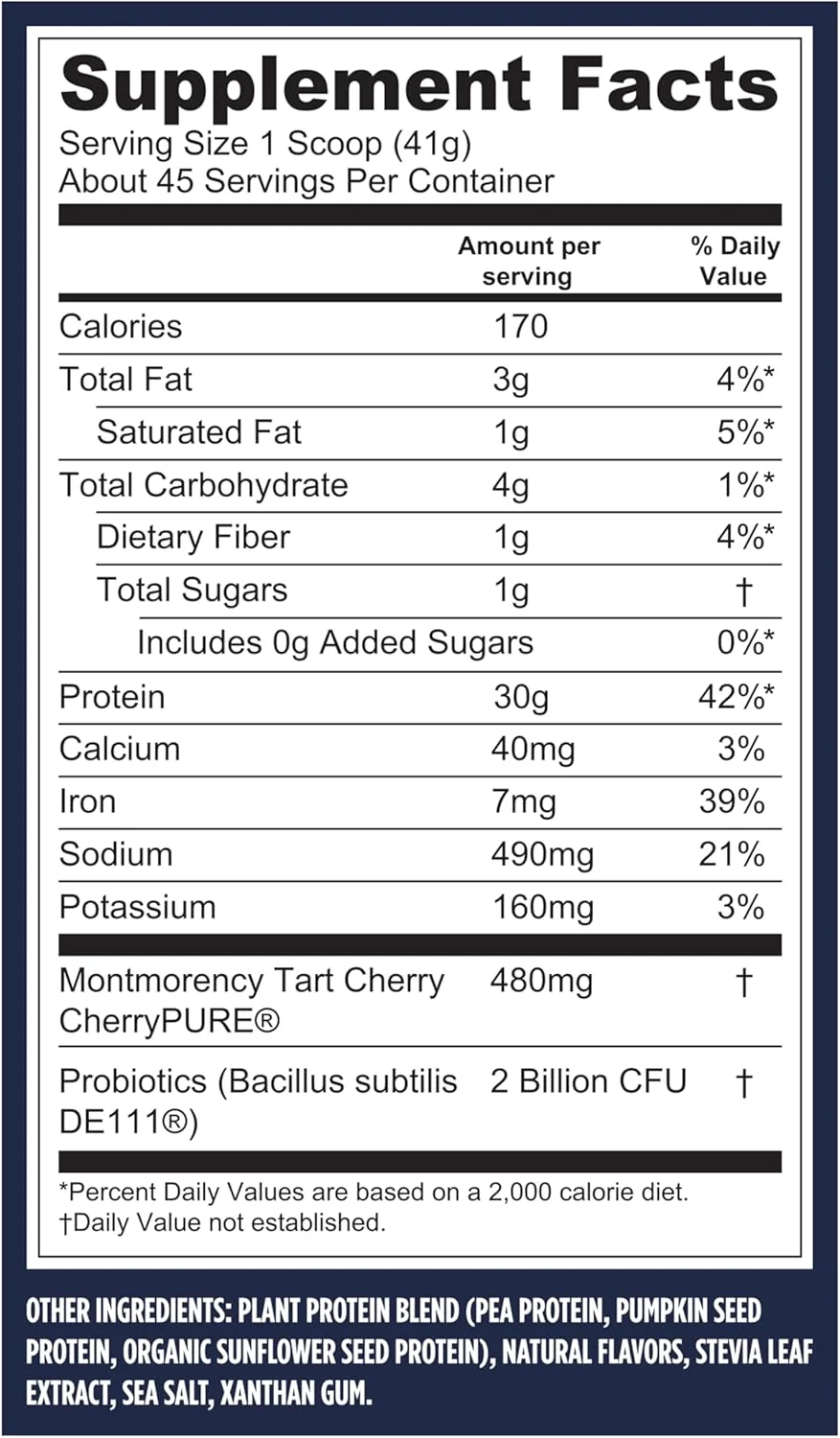پودر پروتئین وگان ممتاز وگا اسپورت با طعم وانیل (45 سروینگ) 30 گرم پروتئین وگان، 5 گرم BCAA، کم کربوهیدرات، کتو، بدون لبنیات، بدون گلوتن، غیر GMO، پروتئین نخود فرنگی برای زنان و مردان، 4.1 پوند (بسته بندی ممکن است متفاوت باشد)