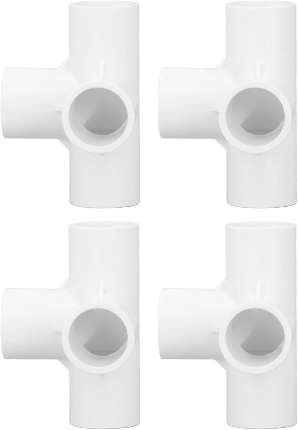 اتصال PVC چهار طرفه YDuupxe، اتصال دهنده زانویی PVC بادوام، 20 عدد قطر داخلی 25 میلی متر، ایده آل برای لوله های آب و اتصالات گلخانه ای (سفید)