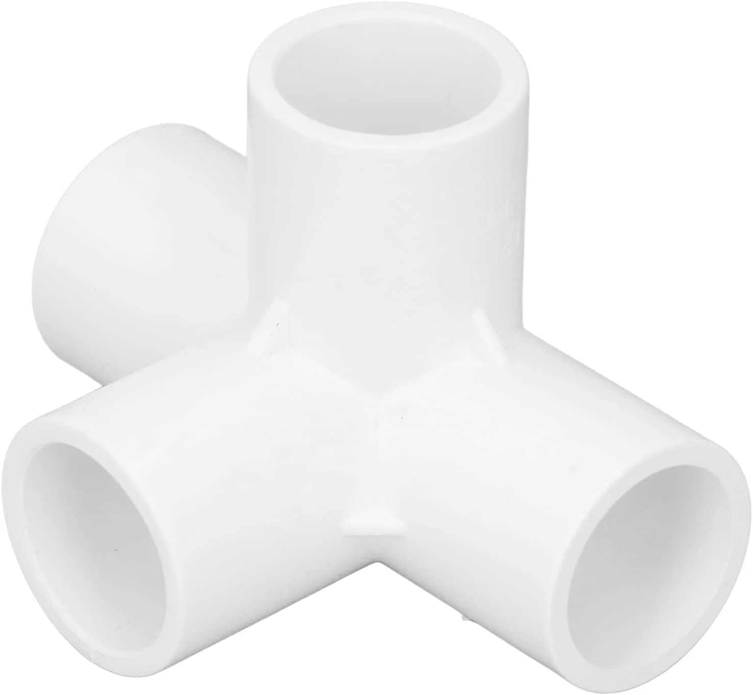 اتصال PVC چهار طرفه YDuupxe، اتصال دهنده زانویی PVC بادوام، 20 عدد قطر داخلی 25 میلی متر، ایده آل برای لوله های آب و اتصالات گلخانه ای (سفید)