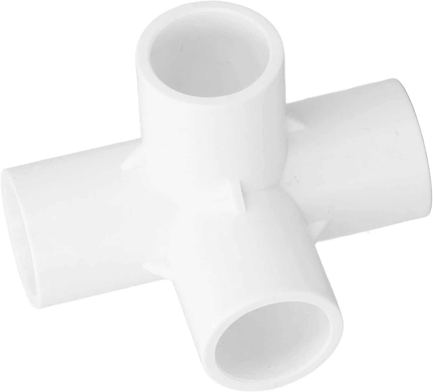 اتصال PVC چهار طرفه YDuupxe، اتصال دهنده زانویی PVC بادوام، 20 عدد قطر داخلی 25 میلی متر، ایده آل برای لوله های آب و اتصالات گلخانه ای (سفید)