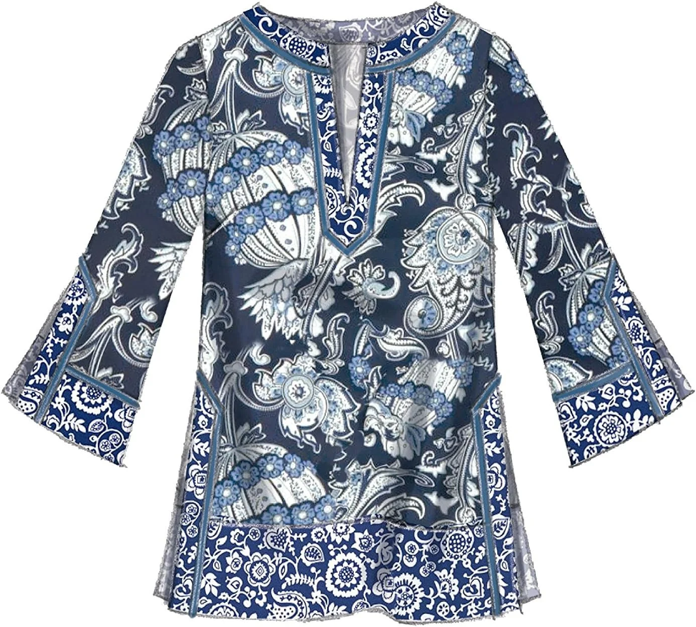 الگوهای خیاطی McCall's 7408 Y، تونیک و پیراهن زنانه، سایز XSM-MED، کاغذی، چند رنگ، 17x0.5x0.07 سانتی متر