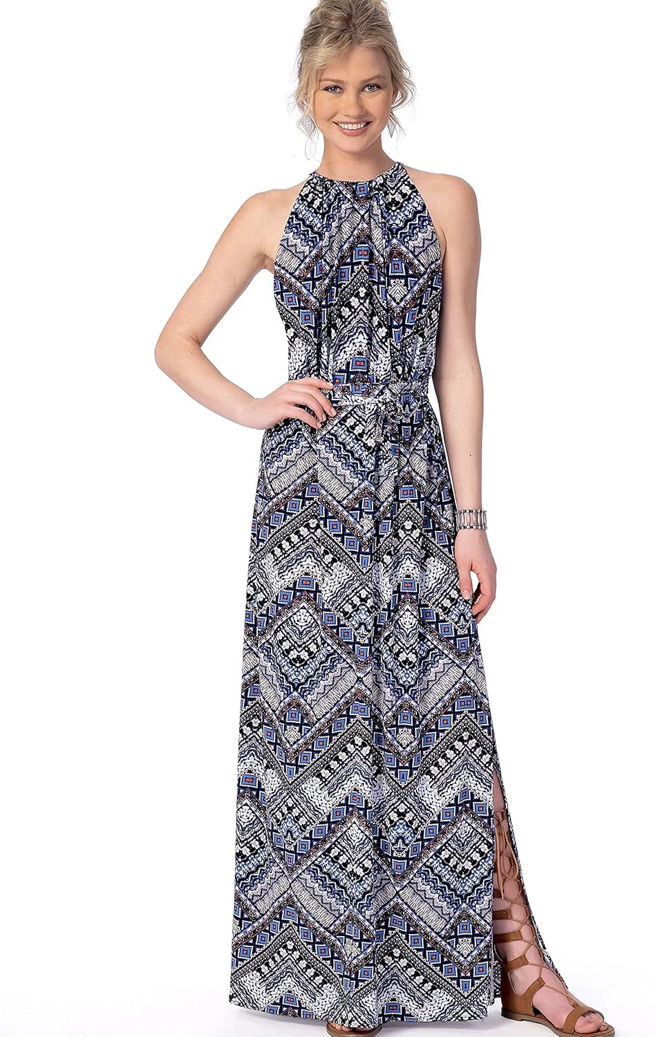 الگوهای خیاطی McCall's 7405 Y، لباس و کمربند زنانه، سایز XS-S-M، کاغذی، چند رنگ، 17x0.5x0.07 سانتی متر