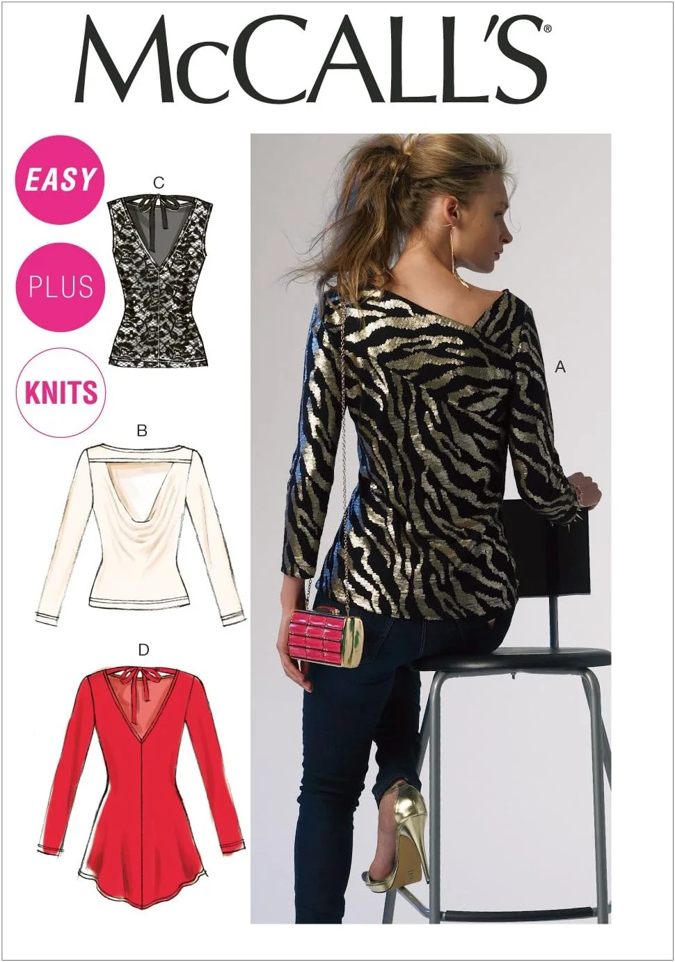 الگوی خیاطی تاپ و تونیک زنانه و دخترانه McCall's Patterns Company M6839، سایز B5